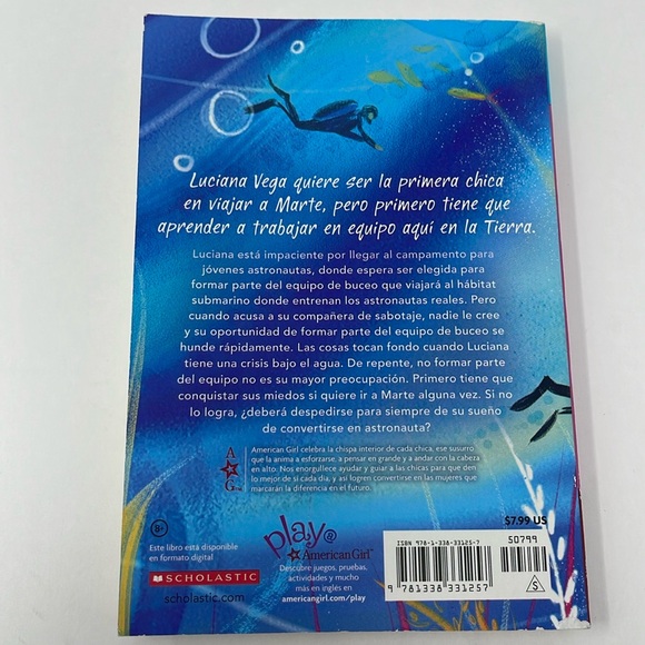 3/$15 AMERICAN GIRL: Luciana - Mision Submarina. Book 2
SPANISH VERSION - Picture 2 of 7